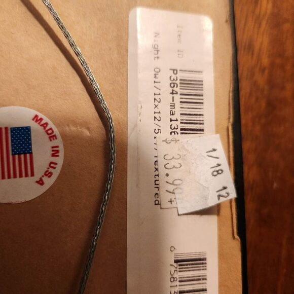 Night Owl Marla 12x12 Textured Print Framed 12x12 - Picture 5 of 6